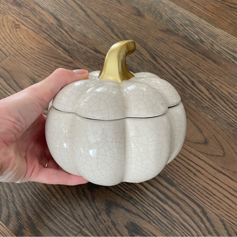 Ceramic Pumpkin Container - Picture 5 of 5